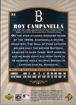 2001 SP Legendary Cuts #32 Roy Campanella Back