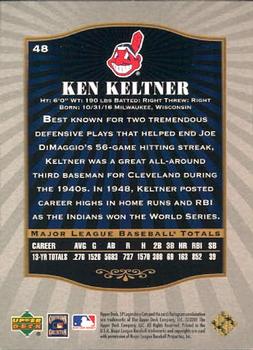 2001 SP Legendary Cuts #48 Ken Keltner Back