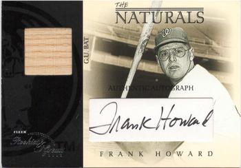2003 Fleer Rookies & Greats - Naturals Game Patch Autograph #FH Frank Howard Front