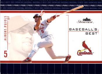 2003 Fleer Showcase - Baseball's Best #15BB Albert Pujols Front