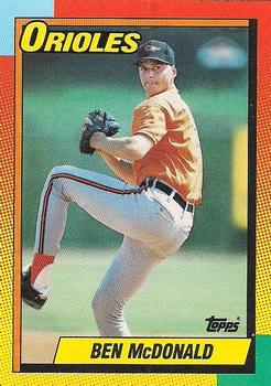 1990 Topps Traded - Gray Card Stock (Pack Version) #70T Ben McDonald Front
