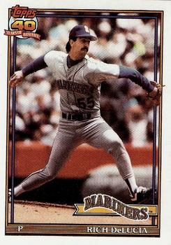1991 Topps Traded - Gray Card Stock (Pack Version) #31T Rich DeLucia Front