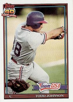 1991 Topps Traded - Gray Card Stock (Pack Version) #63T Todd Johnson Front