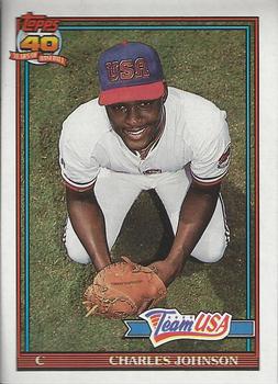 1991 Topps Traded - Gray Card Stock (Pack Version) #61T Charles Johnson Front