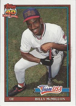 1991 Topps Traded - Gray Card Stock (Pack Version) #78T Billy McMillon Front