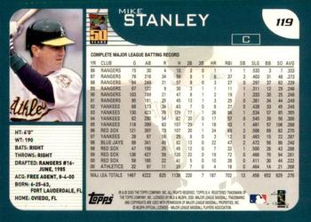 2001 Topps #119 Mike Stanley Back