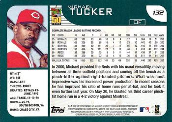 2001 Topps #132 Michael Tucker Back