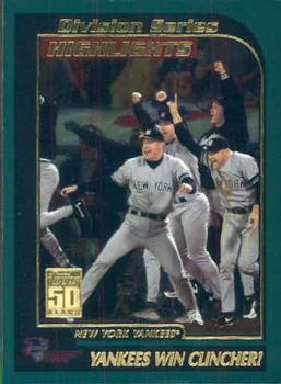 2001 Topps #402 Division Series Highlights: New York Yankees Front