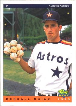 1993 Classic Best Auburn Astros #19 Kendall Rhine Front