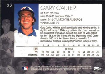 2001 Topps American Pie #32 Gary Carter Back