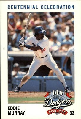 1990 Los Angeles Dodgers Police #NNO Eddie Murray Front