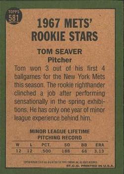 2001 Topps Archives #278 Tom Seaver Back