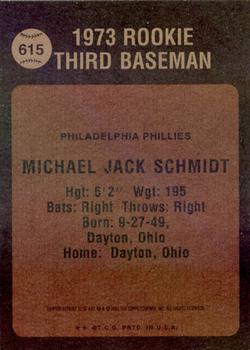 2001 Topps Archives #71 Mike Schmidt Back