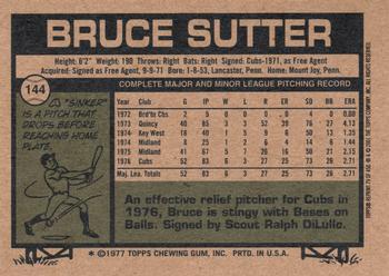2001 Topps Archives #79 Bruce Sutter Back