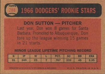 2001 Topps Archives #54 Don Sutton Back