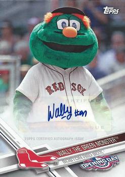 2017 Topps Opening Day - Mascot Autographs #MA-WGM Wally the Green Monster Front