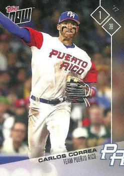 2017 Topps Now World Baseball Classic Team Puerto Rico #PR-1 Carlos Correa Front