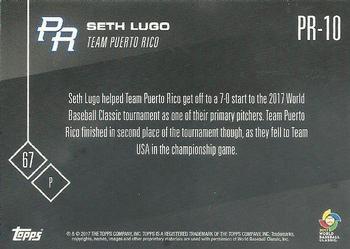 2017 Topps Now World Baseball Classic Team Puerto Rico #PR-10 Seth Lugo Back