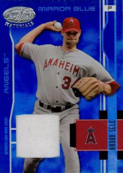 2003 Leaf Certified Materials - Mirror Blue Materials #171 Aaron Sele Front