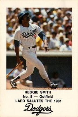 1981 Los Angeles Dodgers Police #NNO Reggie Smith Front