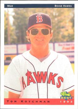 1993 Classic Best Boise Hawks #27 Tom Kotchman Front