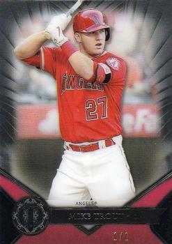 2017 Topps Tribute - Black #25 Mike Trout Front