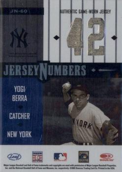 2003 Leaf Limited - Jersey Numbers #JN-60 Babe Ruth / Yogi Berra Back