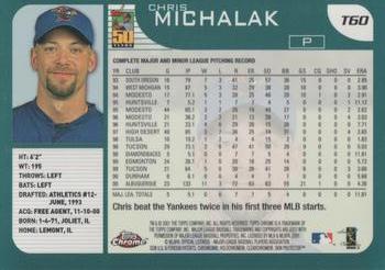2001 Topps Traded & Rookies - Chrome #T60 Chris Michalak Back