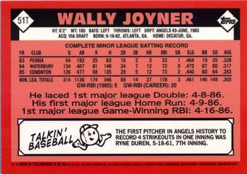 2001 Topps Traded & Rookies - Chrome #T120 Wally Joyner Back