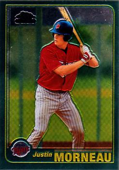 2001 Topps Traded & Rookies - Chrome #T235 Justin Morneau Front