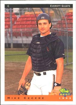 1993 Classic Best Everett Giants #6 Mike Cecere Front