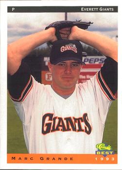 1993 Classic Best Everett Giants #11 Marc Grande Front