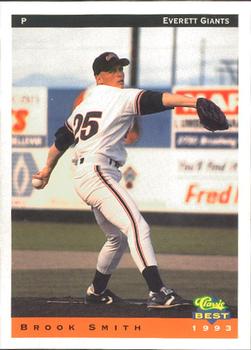1993 Classic Best Everett Giants #25 Brook Smith Front