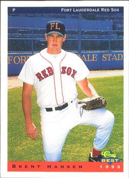 1993 Classic Best Fort Lauderdale Red Sox #1 Brent Hansen Front