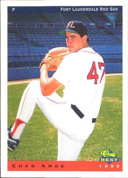 1993 Classic Best Fort Lauderdale Red Sox #2 Chad Amos Front