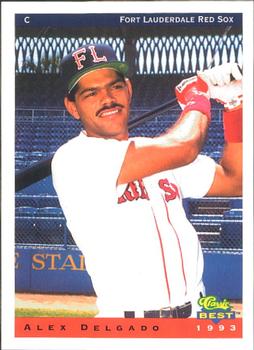 1993 Classic Best Fort Lauderdale Red Sox #8 Alex Delgado Front