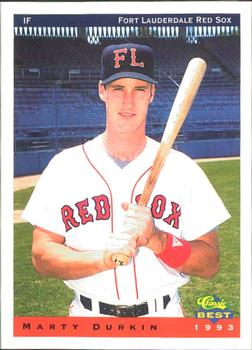 1993 Classic Best Fort Lauderdale Red Sox #10 Marty Durkin Front