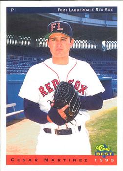 1993 Classic Best Fort Lauderdale Red Sox #18 Cesar Martinez Front