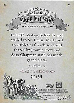 2017 Topps Gypsy Queen - Green #312 Mark McGwire Back