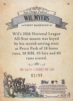 2017 Topps Gypsy Queen - Green #161 Wil Myers Back