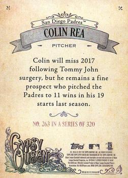 2017 Topps Gypsy Queen - Missing Nameplate #263 Colin Rea Back