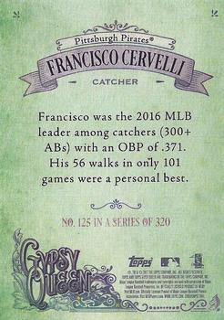 2017 Topps Gypsy Queen - Green Back #125 Francisco Cervelli Back