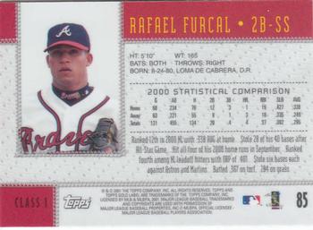 2001 Topps Gold Label #85 Rafael Furcal Back