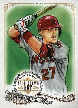 2017 Topps Gypsy Queen - Portrait Art Reproductions #GQAR-MT1 Mike Trout Front