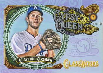 2017 Topps Gypsy Queen - GQ GlassWorks Box Toppers Purple #GW-CK Clayton Kershaw Front