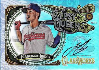 2017 Topps Gypsy Queen - GQ GlassWorks Box Toppers Autographs #GW-FL Francisco Lindor Front