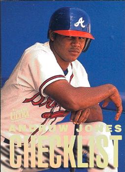 1997 Ultra - Checklists (Series Two) #1 Andruw Jones Front