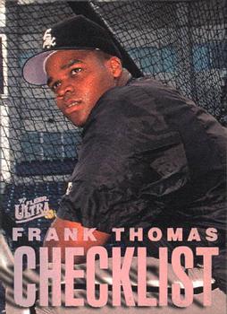 1997 Ultra - Checklists (Series Two) #3 Frank Thomas Front