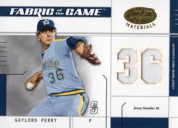 2003 Leaf Certified Materials - Fabric of the Game Jersey Number #FG-125 Gaylord Perry Front
