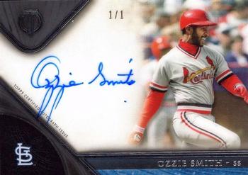 2017 Topps Tribute - Tribute Autographs Black #TA-OS Ozzie Smith Front